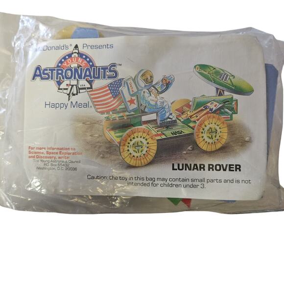 1991 McDonalds Young Astronauts Lunar Rover New in Package - Picture 1 of 2